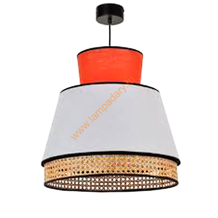2441.500 Svetilnik iz rotanga "Singapyr" belii d 300 h 360 kypit v internet-magazine www.lampadary.ru za 26 900 ryb. s dostavkoi Светильник из ротанга "Сингапур" белый d 300 h 360