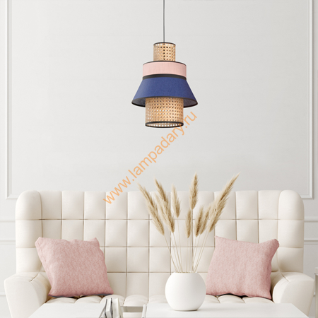 2456.500 Svetilnik iz rotanga "Singapyr" serii d 300 h 320 kypit v internet-magazine www.lampadary.ru za 23 900 ryb. s dostavkoi Светильник из ротанга "Сингапур" серый d 300 h 320