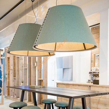 2554.500 Svetilnik iz fetra konys lazyr d 500 h 250 kypit v internet-magazine www.lampadary.ru za 27 800 ryb. s dostavkoi Светильник из фетра конус лазурь d 500 h 250